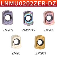 10PC LNMU0202 Turning insert LNMU0202ZER-DZ CNC carbide double-sided fast feed cutting insert cutting tool LNMU0202ZER DZ insert