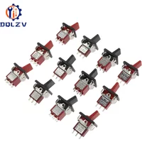 SPDT DPDT Reset Latching Toggle Switch RLS-102 5A 125V 3A 250 AC Mini 3 6PIN ON-ON ON-OFF-ON Rocker Switch Lights Motors