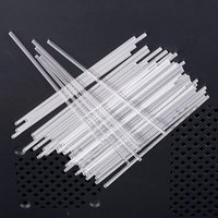 50 Pcs Transparent Acrylic Sticks Reusable Cake Stick Making Lollipops Cake Pops Cake Baking Decoration Stick Baking Supplies