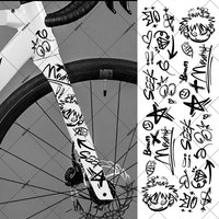 1PC Reflective Waterproof Bike Frame Stickers DIY Graffiti Decals for Road Mountain Bicycle Top Tube