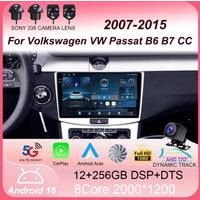 Car Radio Android 16 Multimedia Player For Volkswagen VW Passat B6 B7 CC 2007 - 2015 Carplay RadioAuto 4G GPS DSP NO 2din DVD