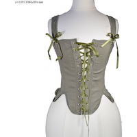 Renaissance Women Corset Victorian Bodice Retro Bustier Tops