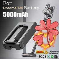 High capacity 5000mAh Replacement for Dreame T30 R20 Cordless Vacuum Cleaner Rechargeable Removable Cordless Extra Battery