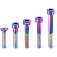 AliExpress RISK Bike Titanium Bolt Screw M6x30 M6x35 M6x40 M6x50 for Bicycle Headset Stem Cap Cover Disc Brake Caliper Flat Allen Head