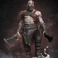 1/24 Scale Resin Figure Model Kit war-god double knife Unassembled and Unpainted 3D printing DIY toy 342