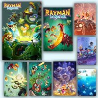 Game Rayman Legends Posters Self Adhesive Waterproof Ideal For Living Room Bedroom Bar Decoration