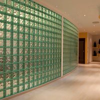 Crystal Brick Glass Partition Wall Ice Crystal Pattern Hollow Brick Waterproof Fireproof High-gloss Curtain Wall Hotel