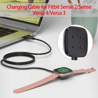 Charger for Fitbit Versa 4 / Sense/Versa 3 / Sense 2 Replacement Smart Watch Charger Dock Stand Charging Cable