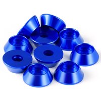 MIBIDAO 10Pcs/lot Aluminum Alloy M3 Tapered Countersunk Washer Gasket Round Head Screw Bolt Seal Washer for RC Car Upgrade Parts