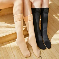 1Pairs Women Winter Warm Thicken Thermal Socks Soft Casual Solid Color Sock Wool Cashmere Home Snow Boots Floor Sock Stockings