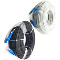 Outdoor SC drop patchcord 10M-500M 2 fiber FC SC LC APC 3 steel 100m200m50m60m SM singlemode ftth jumper fiber optic patch cable
