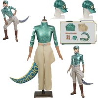 Anime JoJo's Bizarre Adventure Steel Ball Run Diego Brando Strój Cosplay Kapelusz Ogon Pas Dinozaur Pełny Zestaw Halloweenowy Strój do Zabawy