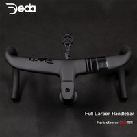 AliExpress Full Carbon Fiber Bicycle Cockpit,Road Bike Internal Cable Integrated Handlebar Di2 With Mount&Spacer,Clip diameter 28.6mm,DEDA