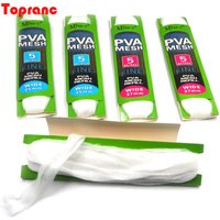 New 5M PVA Diameter 25/37/44mm Water dissolving Mesh Fishing Water soluble mesh Carp Coarse Fishing Lure bag Fishing Accessories