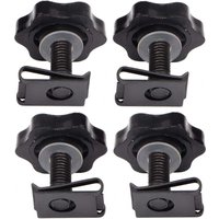 4 Set Motorcycle Saddlebag Locks Mounting Security Theft Deterrent Bracket Hardware Screw Bolt for Harley Touring 1993-2018