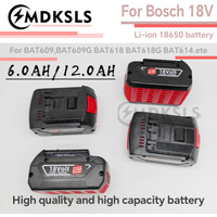 MDKSLS 2026 NEW 18V 6.0/12Ah rechargeable lithium-ion battery for Bosch BAT609 BAT609G BAT618 BAT618G BAT614 for electric drill