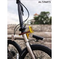 AliExpress NONE For Java Neo Triple Folding Bicycle Specialized Pig Nose Holder Aluminum Alloy Pig Nose Adapter Bike Front Bag Rack Base Adapter