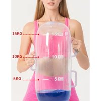 Weight Adjustable Inflatable Water Dumbbell with Air Pump Stability Water Power Bag Load-bearing Fat Loss