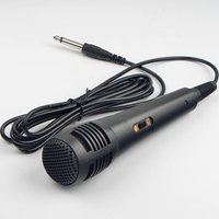 New Professional Dynamic Microphone Integrated Wired Vocal Mic Black Portable Karaoke Recording