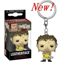 New Arrival FUNKO POP Pocket Chainsaw Massacre Leatherface Keychain Action Figure Collection Toys for Decoration Gifts