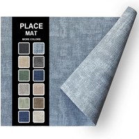 Nordic Style Double-Sided Design Placemats, Rectangle Waterproof Leather Table Mat,Kitchen Dining Decor Coffee Tea Mat