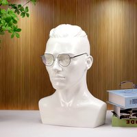 White Fiberglass Male Mannequin Dummy Head for Glasses Display And Hats Female Manikin Head for Retail Store Window Display
