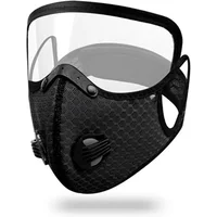 AliExpress NONE New Cycling Face Mask with Filter Goggles Dust Mask Sport Washable Reusable Facemask for men Bandana Actived Carbon Filters