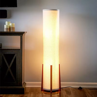 Japanese Style Walnut Floor Lamp Fairbanks Floor light for Living Room Bedroom Cofe Sofa Bedside Designers vintage wood lamp
