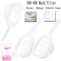 Ultras-Fine 100/200/300400 Mesh Nylon Filter Cloth Strainer for Soy Juice Coffee Herbal Tea Kitchen Colander Spoon