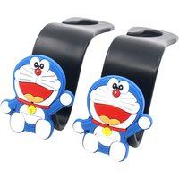 Doraemon Car Seat Back Hooks Cartoon Car Seat Backrest Shelf Hooks Kawaii Anime Bags Storage Hook Up Accessories Gifts