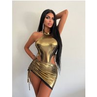 Jumpsuit Wrap Hip Skirt Set Sexy Ol Light Mature Spice Girl Breast Dress