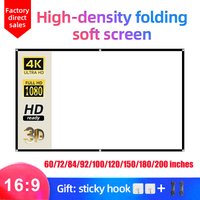 MIXITO 16:9 rapport haute densité Portable pliable écran de Projection 1080P 3d 4K HD projecteur film 60 72 84 92 100 120 150 pouces