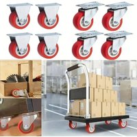 1.5 Inch Furniture Caster Wheel, Rotatable Smooth Wheel with Brake, Furniture Moving Wheel, Furniture Hardware Accessories