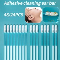24/48pcs Earwax Removal Tool Gentle Ear Cleaning Stick Essential Household Item for Personal Care Ear Cleaner