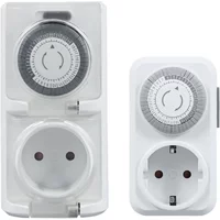 AliExpress NONE Germany Plug Mechanical Timer Socket 24-Hour Cycle Automatic Switch Electrical Outlet Support 16A 3680W High-Power for Spain