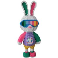 Candy Rabbit Colorful and Cute Rabbits Building Blocks Kids Adult Assembly Puzzle Boys and Girls Toy Birthday Gift