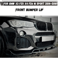 For BMW X3 F25 X4 F26 M Sport 2014 2015 2016 2017 2018 Front Bumper Lip Spoiler Splitter Diffuser Body Kits Tuning image 4