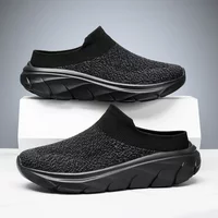 2025 Men Slippers Summer Breathable Home Indoor Slippers Men Thick Bottom Slides Fashion Couple Walking Shoes Chanclas Hombre
