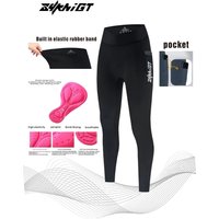 AliExpress ZYKNIGT Women's road cycling bib Add pocket and freely cut hem technique Women's professional seat cushion cycling pants