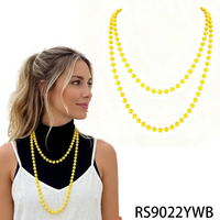NEON BEADS NECKLACE 1980S 80S FANCY DRESS COSTUME TUTU ACCESSORY RAVE