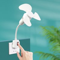 Small Cooling Fan With E27 Screw Desktop Electric Fan 360°Bendable Neck Home Fan For Kitchen Bedroom Dormitory Study Table Fans