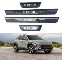 For Hyundai Kona SX2 Hybrid EV Accessory 2025 2026 Car Door Sill Scuff Plate Pedal Cover Auto Trim Exterior Threshold Protector