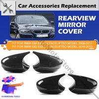 Rhyming Rearview Mirror Cover Wing Side Mirror Cap Car Accessories Fit For BMW Facelift E90 E91 2008-2011 E92 E93 2010-2013 LCI