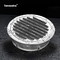 50MM-295MM Air Vent Grille 304 Stainless steel Vent Duct Exhaust Grille Kitchen Toilet Outside Wall Ducting Ventilation Tool