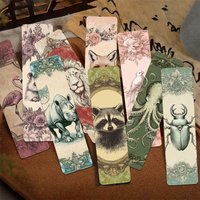 30pcs Vintage Classical Animals Bookmarks Reading Pages Books Labeled Stationary Supplies DIY Aesthetic Bookmark Students Gifts