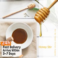 1/2/50Pcs Honey Dipper Stick Honey Stirrer Stick Long Handle Wooden Honey Dipper 6.2 In Multifunction for Wedding Party
