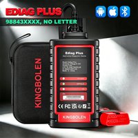 Ediag PLUS KINGBOLEN Bluetooth OBD2 Scanner, bidirektionales Scan-Tool für iOS & Android, kabelloser Vollsystem-Diagnosescanner für Autos, 15+ Reset-Dienste, CANFD, FCA Autoauth, vergleichbar mit