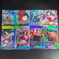 8Pcs One Piece OPCG DIY Texture Foil Cards - Luffy Sanji Boa Hancock Zoro - Premium 2026 EN Collectible for Fans Traders Cards