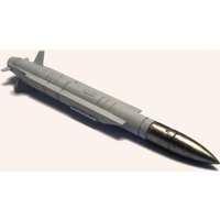 1PCS Painted Model ASMPA-R Air-Launched Nuclear Cruise Missile 1/48 1/72 1/100 1/144 Scale Simulated Missiles DIY Resin Parts