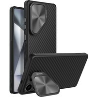 For Samsung Galaxy S25 Ultra Case Nillkin Aramid Fiber Magsafe with Fold Kickstand Strong Magnetic Shockproof Protective Case